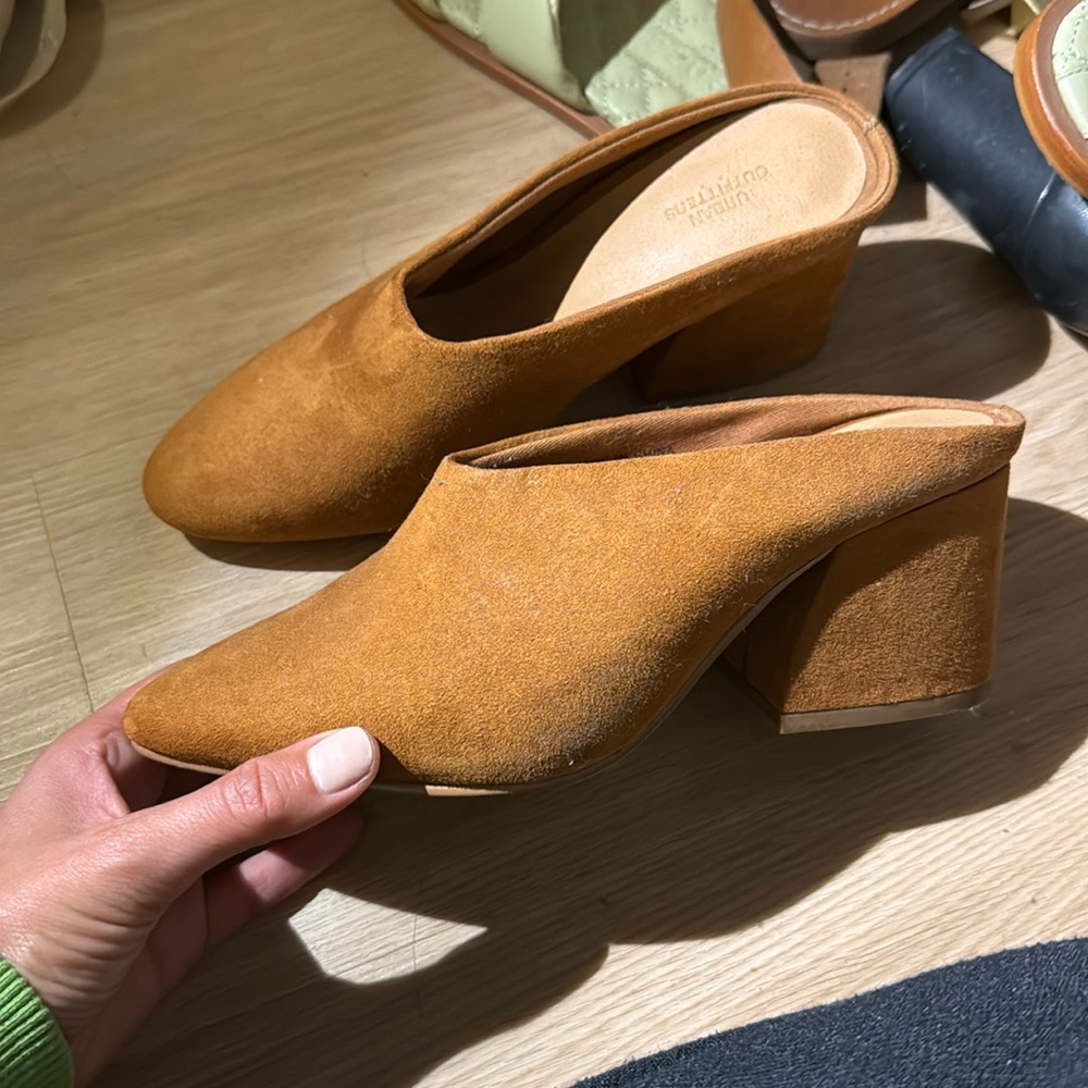 Urban outfitters suede like mules size 6